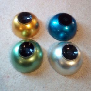 Colorful set of 4 lacquer bowls